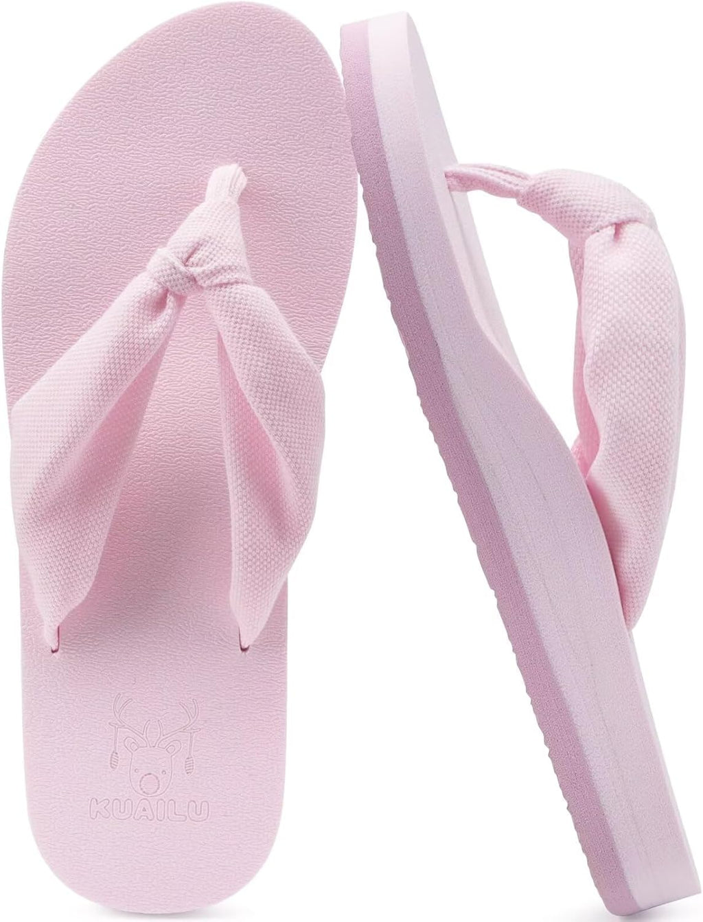 KuaiLu Flip Flops for Women with Arch Support Yoga Mat Comfortable Summer Beach Walking Thong Cushion Sandals Slip On Indoor Outdoor